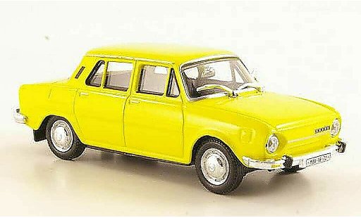 Skoda 110 Base 1/43 Abrex giallo 1969 modellini auto