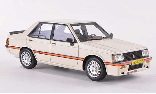 Mitsubishi Lancer 2000 Turbo 1/43 Neo EX PWO cremebianco 1980 modellini auto