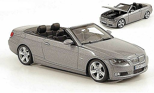 Bmw 335 cabriolet 1/43 Autoart E93 Cabrio grigio 2006 modellini auto