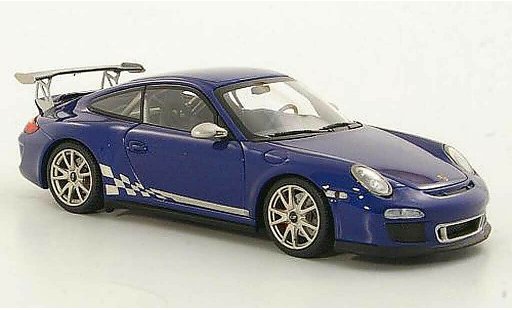 Porsche 911 GT3 RS 1/43 Minichamps 2010 (II) blu modellini auto