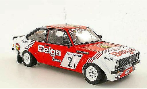 Ford Escort Rally 1/18 Sun Star 1800 No.2Belga R.Droogmans / A.GeronSkoda 1981 modellini auto