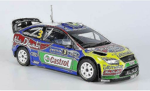 Ford Focus RS WRC 1/18 Sun Star 09 No.3 Abu Dhabi/BP Rally Finnland 2009 M.Hirvonen/J.Lehtinen modellini auto