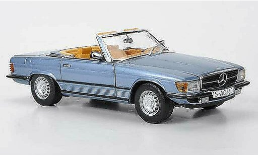Mercedes 350 Base 1/18 Sun Star blu 1977 modellini auto