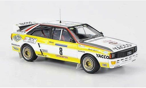 Audi Quattro coupe 1/43 Trofeu No.8 Yacco B.Darniche / A.Mahe Tour de Corse 1984 modellini auto