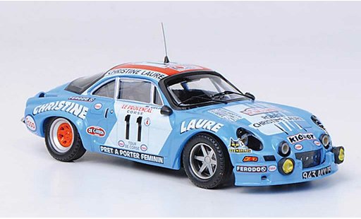 Alpine A110 rallye 1/43 Trofeu No.11 Christine Laure J.Henry / M.Gelin Tour de Corse 1975 modellini auto
