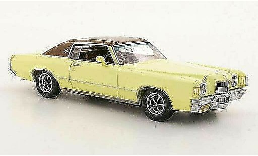 Pontiac Grand Prix Hardtop 1/43 Neo Coupe giallo/marrone 1972 modellini auto