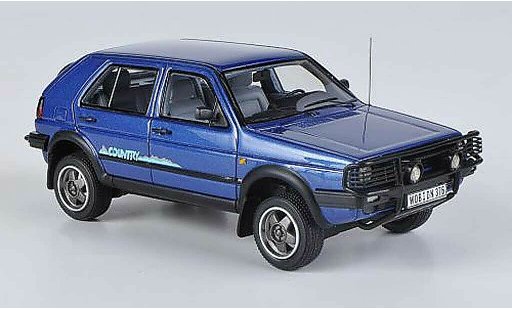 Volkswagen Golf Country 1/43 Neo blu 1990 modellini auto