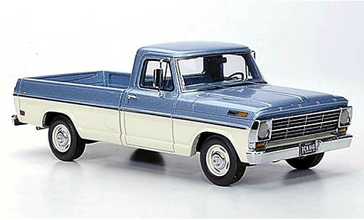 Ford F-100 Pickup 1/43 Neo F 100 Pick Up grigio blu/bianco 1968 modellini auto