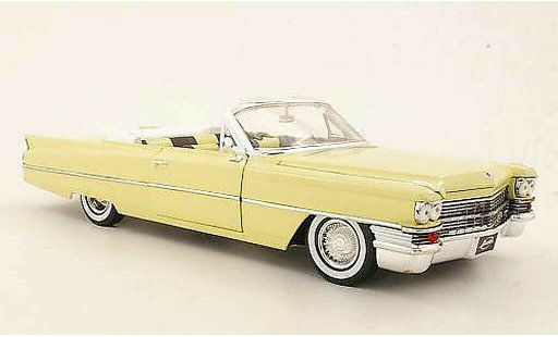 Cadillac Deville Convertible 1/18 Jada Toys Convertibile giallo 1963 modellini auto