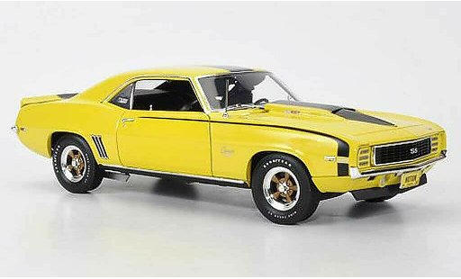 Chevrolet Camaro SS 1/18 Highway 61 1969 427 Baldwin Motion giallo/nero modellini auto