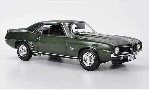 Chevrolet Camaro SS 1/18 Highway 61 1969 Baldwin Motion verde/opaco nero modellini auto