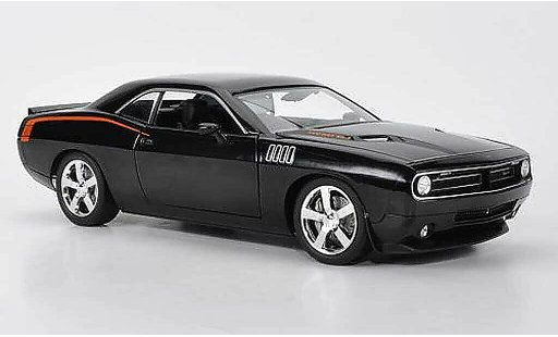 Plymouth Cuda Concept 1/18 Highway 61 HEMI nero con orangener Dekoration modellini auto