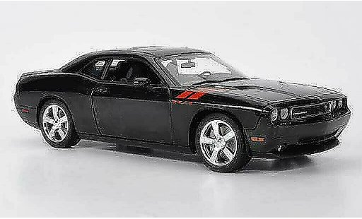 Dodge Challenger 2010 1/18 Highway 61 R/T nero con roter Dekoration modellini auto