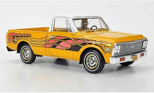 Chevrolet C-10 Pickup 1/18 Highway 61 Fleetside Pick Up giallo/bianco con Dekoration 1969 modellini auto