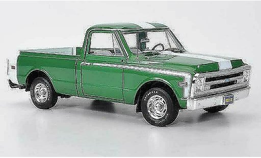 Chevrolet C-10 Pickup 1/18 Highway 61 Fleetside Pick Up verde/bianco 1969 modellini auto