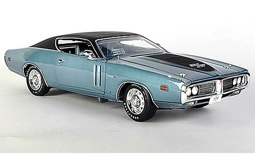 Dodge Charger 1971 1/18 Ertl R/T 426 blugrigio/opaconero modellini auto