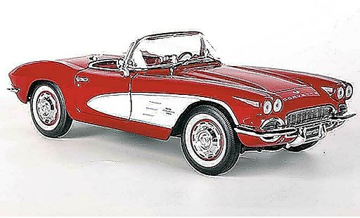 Chevrolet Corvette Convertible 1/18 Ertl C1 (C1) rosso/bianco modellini auto
