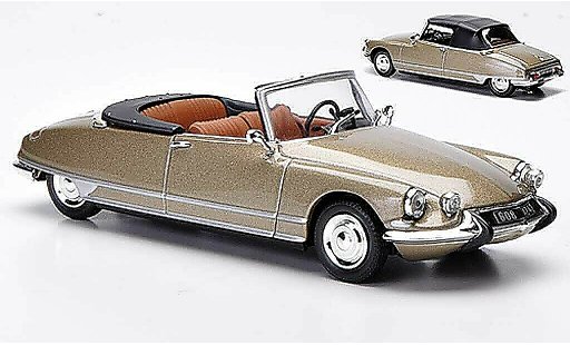 Citroen DS 21 1/43 Norev Cabrio grigiobeige 1966 modellini auto