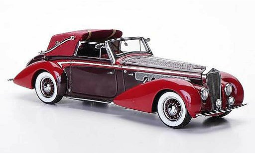 Delage D8-120 Cabriolet 1/43 Minichamps Cabrio rosso/rosso 1939 modellini auto