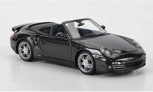 Porsche 911 Turbo 1/43 Minichamps cabriolet (II) grigio avec Figur 2009 modellini auto