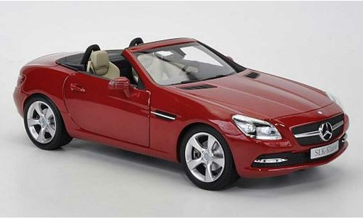 Mercedes Classe SLK Base 1/18 Minichamps rosso 2011 modellini auto