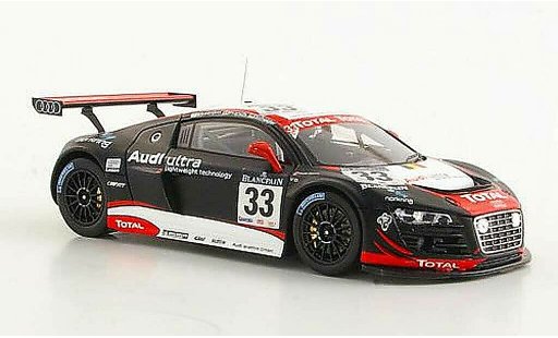 Audi R8 lms 1/43 Spark No.33 Belgian Club Ekstrom / Franchi / Scheider 24h Spa 2011 modellini auto