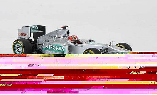 Mercedes F1 2012 1/43 Minichamps AMG Petronas Team No.7 M.Schumacher Prasentationsfahrzeug modellini auto