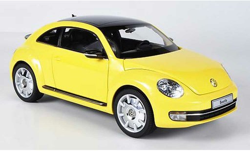 Volkswagen Beetle Base 1/18 Kyosho Coupe giallo modellini auto