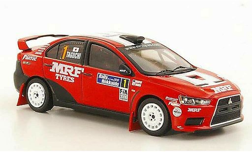 Mitsubishi Lancer Evolution X 1/43 IXO No.1 K.Taguchi / C.Murphy Rally Hokkaido 2010 modellini auto