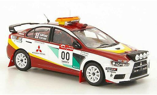 Mitsubishi Lancer Evolution X 1/43 IXO No.00 H.Miyoshi / S.Hayashi Safety Car Rally Japan 2008 modellini auto