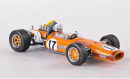 Brabham T20 course 1/43 Spark No.17 Team Gunston GP Sudafrika 1968 J.Love modellini auto
