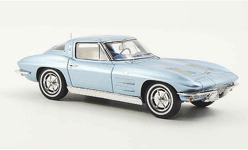 Chevrolet Corvette Stingray 1/43 Spark C2 Sting Ray Split Window Coupe blu 1963 modellini auto