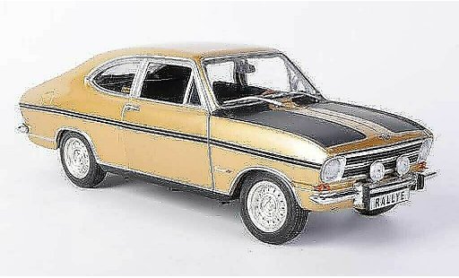 Opel Kadett B B 1/18 Revell Rally 1900 gold/opaconero modellini auto