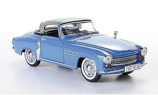 Wartburg 313 Base 1/43 IST Models 1 blu/grigio 1957 modellini auto