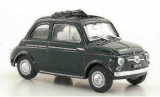 Fiat 500 D 1/43 Brumm verde geoffnetes tetto pieghevole 1960 modellini auto