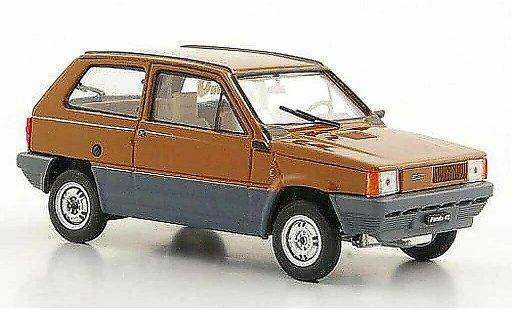 Fiat Panda 45 1/43 Brumm marrone 1980 modellini auto