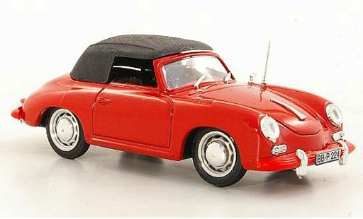 Porsche 356 1963 1/43 Brumm C Cabrio rosso modellini auto