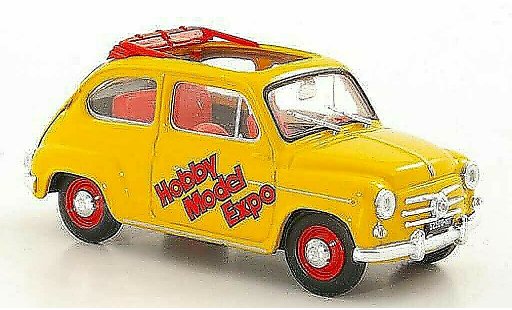 Fiat 600 D 1/43 Brumm Hobby Model Expo 2004 geoffnetes tetto pieghevole modellini auto