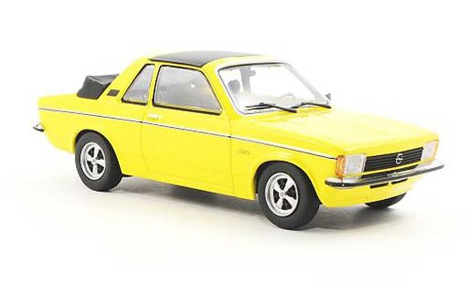 Opel Kadett C Aero 1/43 Minichamps giallo Sondermodell MCW 1978 modellini auto