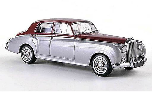 Bentley Continental berline 1/43 Minichamps S2 Standard Saloon grigio/rosso RHD Sondermodell MCW 1960 modellini auto