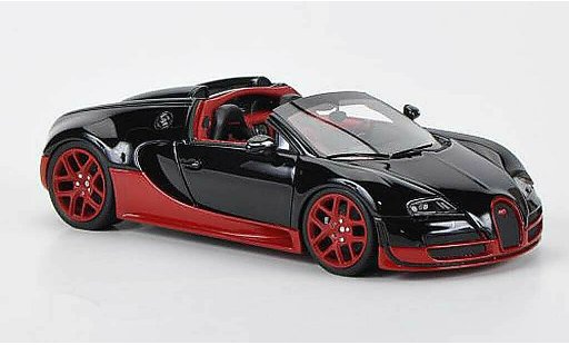 Bugatti Veyron Vitesse 1/43 Look Smart Grand Sport 16.4 nero/rosso Autosalon Genf 2012 modellini auto