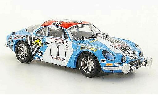 Alpine A110 1800s groupe 5 1/43 Trofeu No.1 J.P.Nicolas / M.Vial Tour de Corse 1973 modellini auto