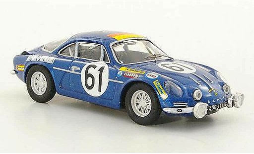 Alpine A110 rallye 1/43 Trofeu 1300 No.61 Nusbaumer / Bourdon 24h Le Mans 1968 modellini auto