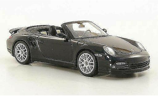 Porsche 911 Turbo 1/43 Minichamps cabriolet S nero 2010 modellini auto