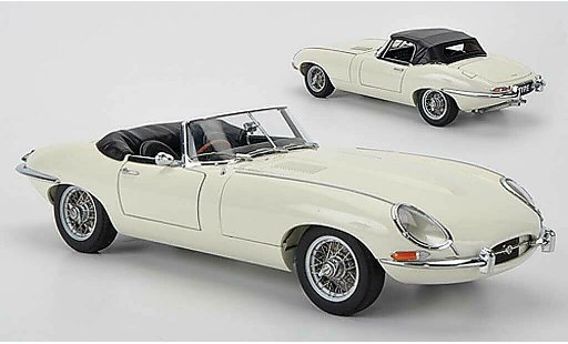 Jaguar E-Type Roadster 1/18 Autoart Series I 3.8 beige modellini auto