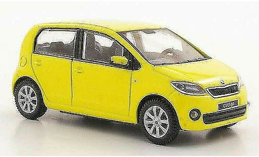 Skoda Citigo 5 portes 1/43 Abrex giallo 5- 2012 modellini auto
