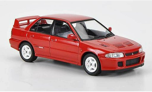 Mitsubishi Lancer Evolution II 1/43 HPI GSR rosso RHD 1994 modellini auto