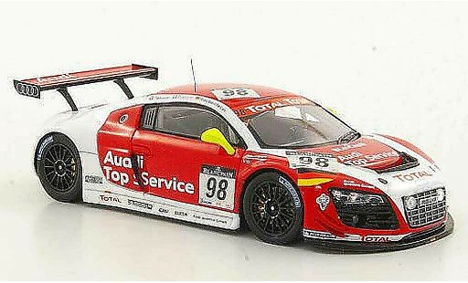 Audi R8 lms 1/43 Spark No.98 Top Service Fassler / Piccini / Rockenfeller 24h Spa 2011 modellini auto