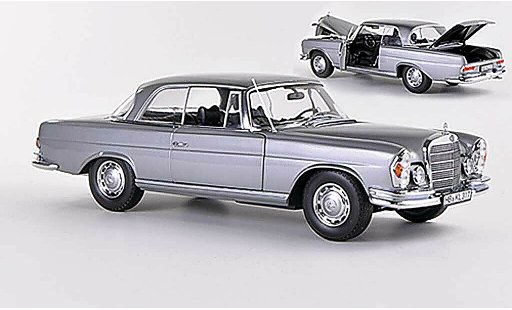 Mercedes 280 1969 1/18 Norev SE Coupe (W111) grigio modellini auto