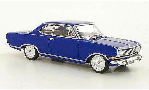 Opel Rekord B 1/43 Hachette Coupe blu (ohne Magazin) 1965 modellini auto